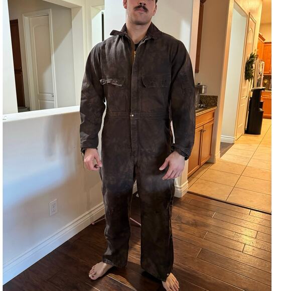 Rare Triple stitched double knee Duck workwear Vintage Carhart coveralls